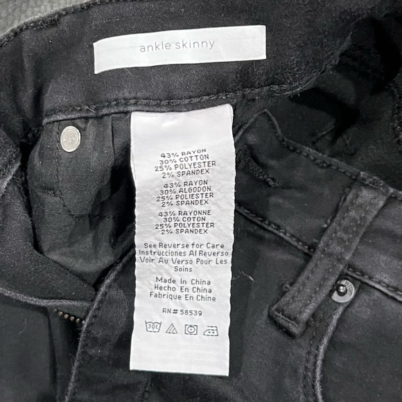 STS Blue Black Ankle Skinny Jeans Size 26 Women’s - Picture 4 of 5